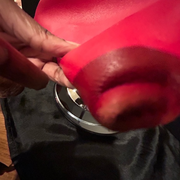 Henri Bendel Red Leather Crossbody Purse. Like new condition. - Picture 6 of 10